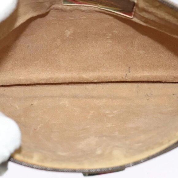 GUCCI GG Supreme Web Sherry Line Shoulder Bag PVC Beige 904 02 026 Auth bs27641 - Picture 11 of 16